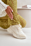 Buty Sportowe Sneakersy Damskie Beżowe Timoci