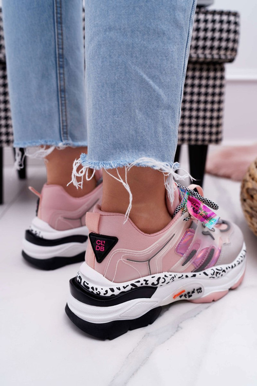 Sportowe Damskie Buty Różowe Focus