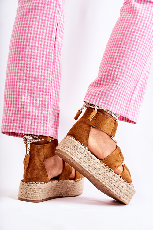 Espadryle Damskie Na Platformie Camel India
