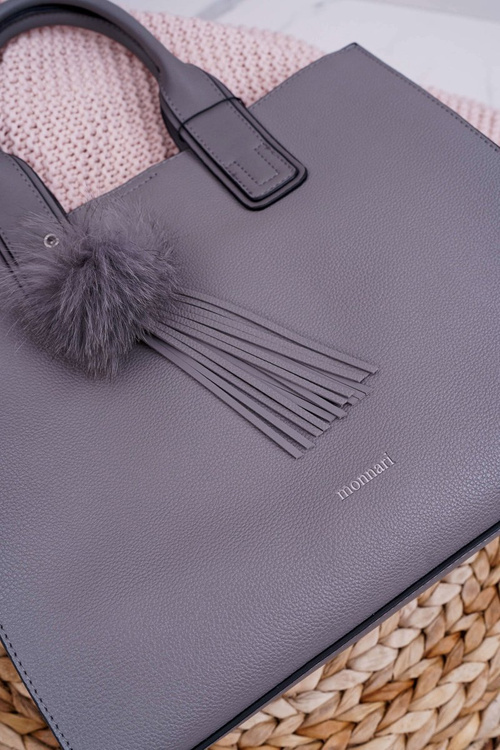 Torebka Damska Wizytowa Monnari Szara BAGA360-019