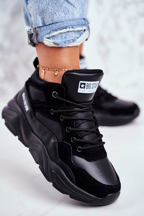 Damskie Sportowe Buty Sneakersy Big Star GG274644 Czarne
