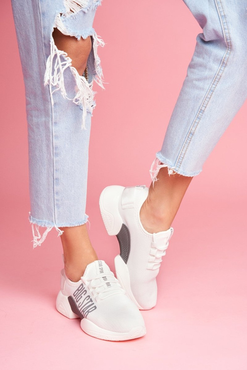 Damskie Sportowe Obuwie Big Star Białe FF274282