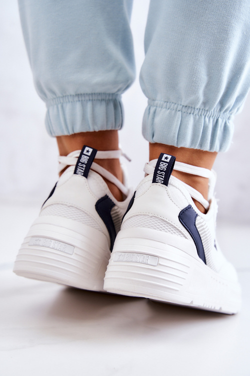 Modne Sneakersy Buty Sportowe Big Star JJ274596 Białe