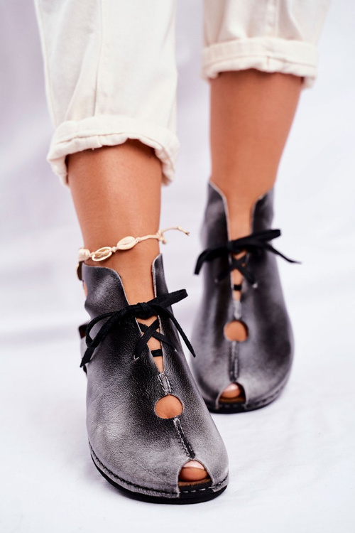 Damskie Półbuty Maciejka Popiel 03426-03