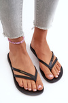 Gumowe Klapki Japonki Damskie 82067 Ipanema Bossa Fem Czarne