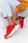 Damskie Sportowe Buty Slip-on Big Star DD274580 Czerwone