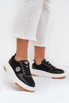 Sneakersy Damskie Na Platformie Big Star RR274573 HI-POLY SYSTEM Czarne