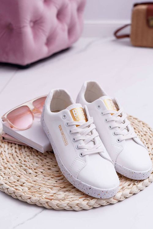 Damskie Trampki Big Star Czerwona Gwiazda Białe AA274A007