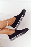 Damskie Tenisówki Slip-on Big Star HH274012 Czarne