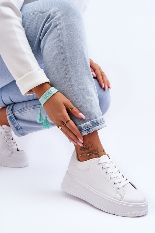 Damskie Klasyczne Buty Sportowe Białe Night Trip