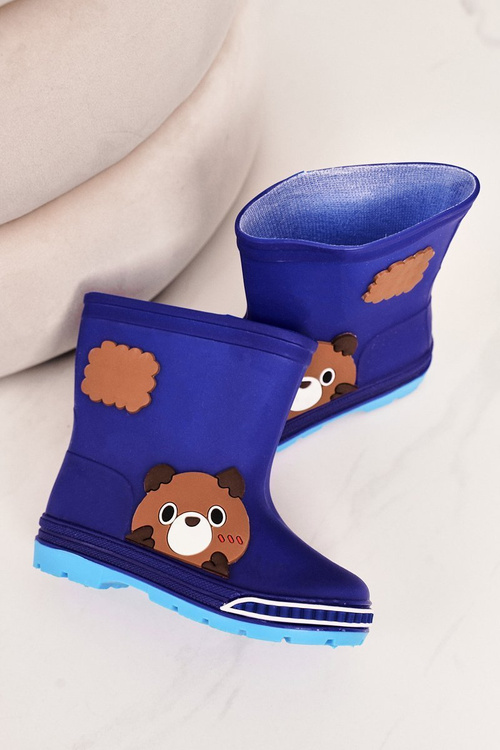 Dziecięce Kalosze Z Misiem Granatowe