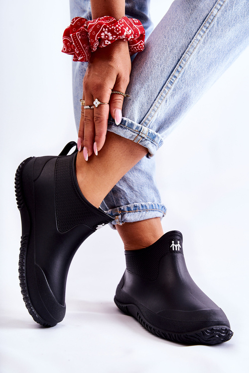 Damskie Niskie Kalosze Czarne Eldora