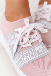 Damskie Sportowe Buty Memory Foam Big Star HH274353 Różowe