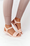 Pachnące Gumowe Sandaly Eco Friendly ZAXY HH285123 Nude