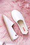 Espadryle Damskie Pleciona Podeszwa Białe Big Star DD274A148