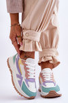Damskie Modne Buty Sportowe Na Platformie Multikolor Georgette