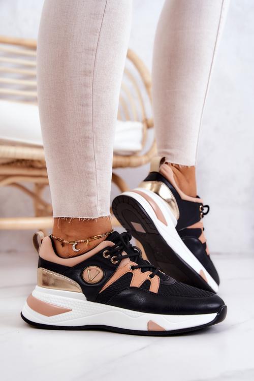 Sportowe Buty Sneakersy Czarne Imperio