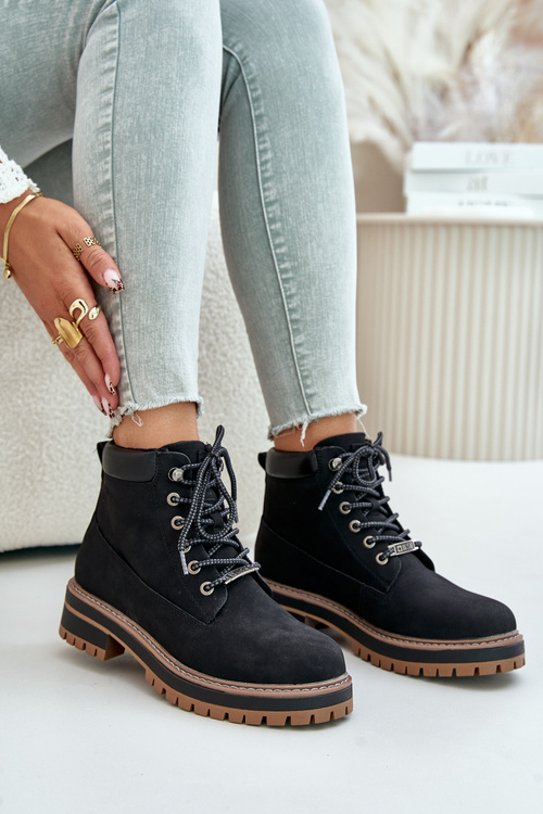 Trapery Damskie Ocieplane Big Star OO274A290 Czarne