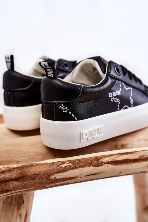 Dziecięce Buty Sportowe Sznurowane Big Star KK374223 Czarne