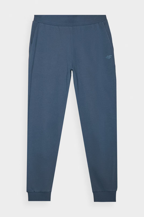 Męskie Spodnie Dresowe Joggery 4FWMM00TTROM0942-32S Niebieskie