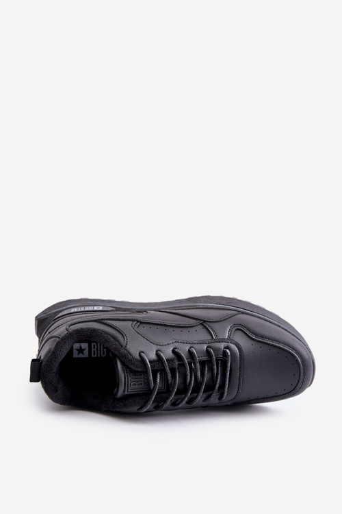 Ocieplane Sneakersy Męskie Big Star OO174675 HI-POLY SYSTEM Czarne