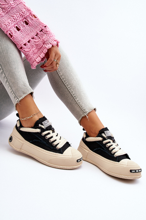 Damskie Sneakersy GOE NN2N4061 Czarne