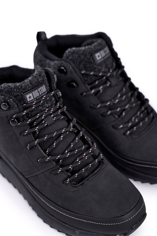 Trekkingowe Męskie Buty Big Star Outdoor Czarne GG174563