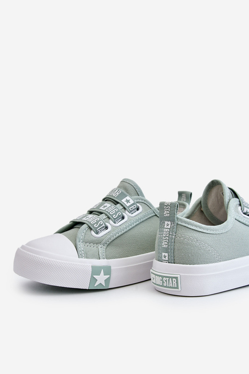 Dziecięce Trampki Wsuwane Big Star LL374010 Zielone