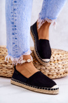 Damskie Klasyczne Espadryle Big Star JJ274952 Czarne