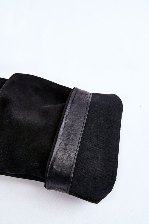 Damskie Zamszowe Kozaki Do Kolan Maciejka 05790-01 Czarne