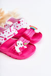 Lekkie Piankowe Dziecięce Sandałki Na Rzep Fuksja Asti