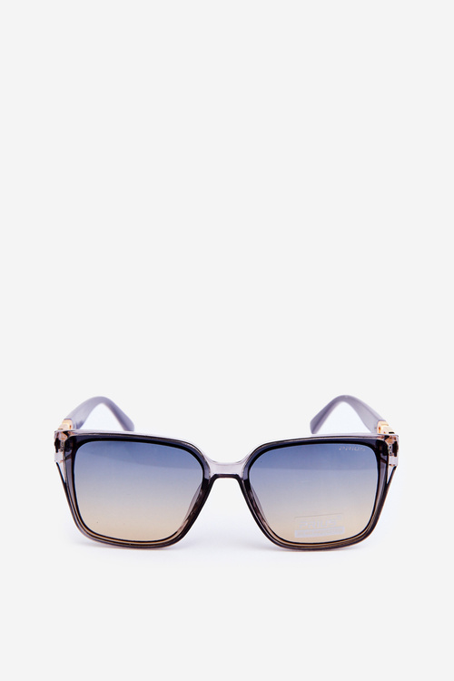 Damskie Okulary Przeciwsłoneczne Z Ozdobnymi Detalami UV400 Szare