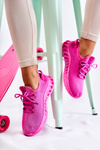 Damskie Sportowe Buty Materiałowe Różowe Lenney