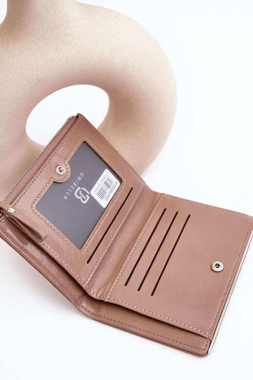Damski Portfel Z Ekoskóry Beżowy Cudea