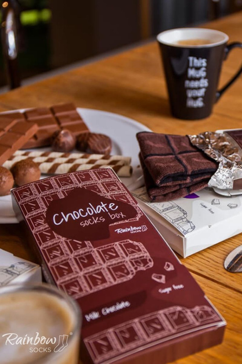 Skarpetki Rainbow Socks Mleczna Czekolada 1 Para