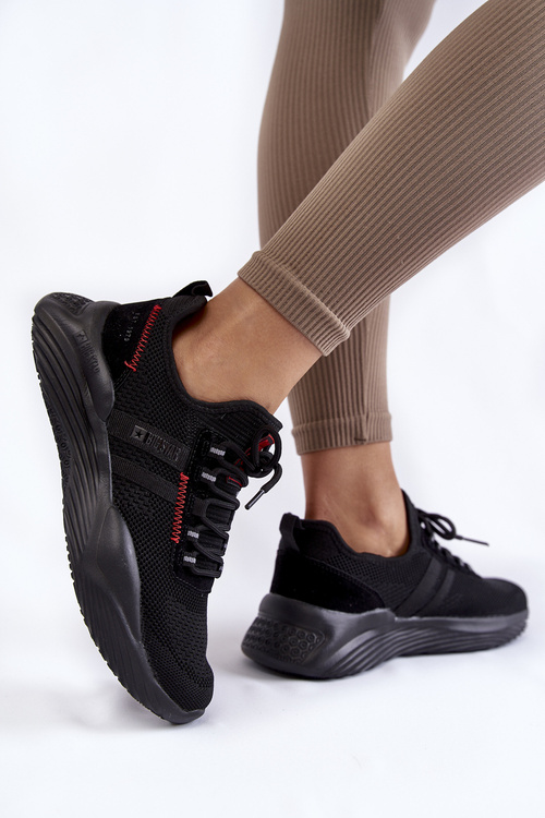 Damskie Sneakersy Memory Foam System Big Star KK274345 Czarne