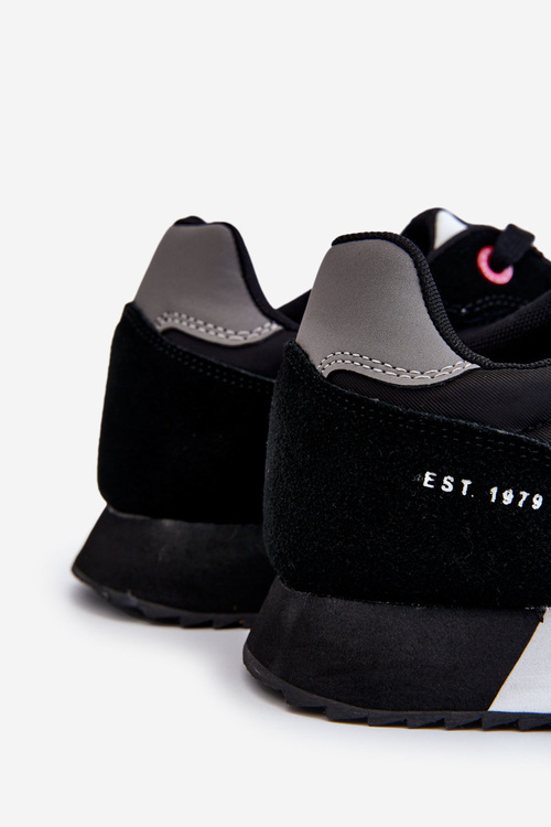 Męskie Buty Sportowe Memory Foam System Big Star LL174158 Czarne