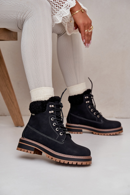 Ocieplane Trapery Damskie Big Star OO274A287 Czarne