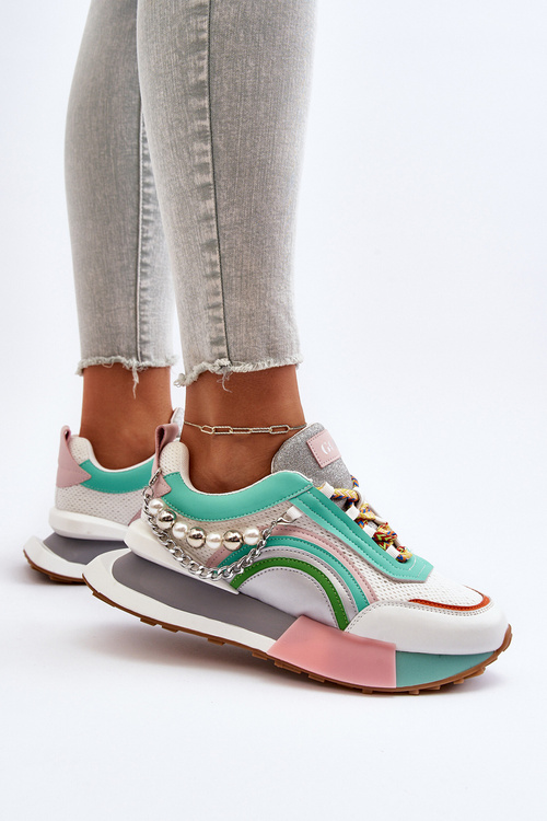Sneakersy Damskie Z Ozdobą GOE NN2N4048 Multikolor