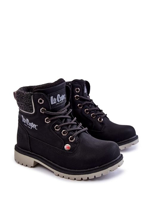 Dziecięce Botki Trapery Lee Cooper LCJ-22-01-1491 Czarne
