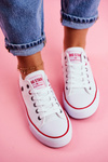 Big Star Damskie Białe Trampki T274022