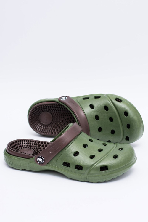 Męskie Klapki Ogrodowe Kroksy EVA Zielone