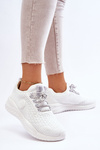 Damskie Sportowe Buty Memory Foam Big Star HH274296 Białe