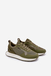 Sneakersy Męskie Na Platformie Big Star RR174360 Hi-Poly System Khaki