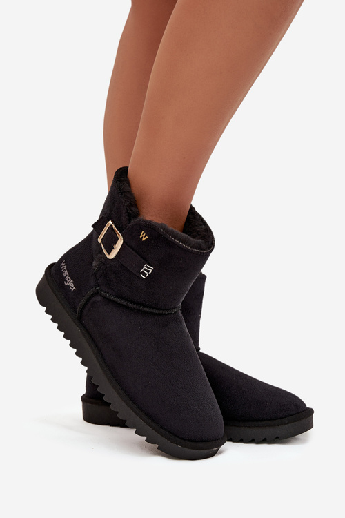 Śniegowce Damskie Z Klamrą Wrangler 20253091.25Y Czarne