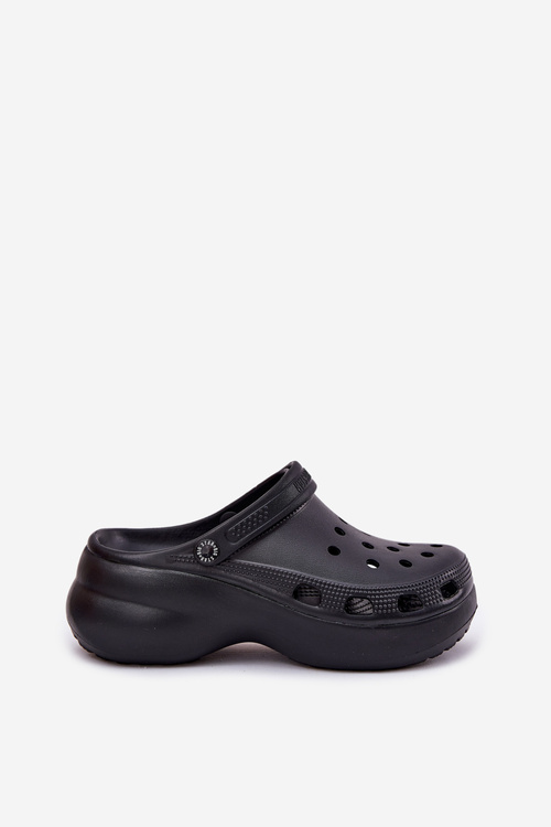 Piankowe Klapki Damskie Na Masywnej Podeszwie Big Star RR274A118 Czarne