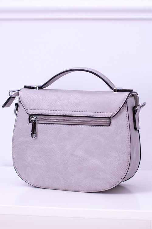 Szara Damska Torebka Listonoszka Kuferek