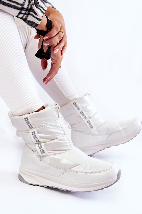 Damskie Śniegowce Big Star KK274393 Białe