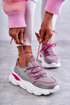 Damskie Sneakersy Memory Foam System Big Star KK274030 Szare