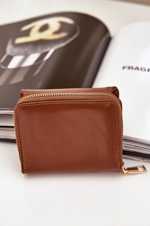 Portfel Damski Z Eko Skóry Brązowy Congaia